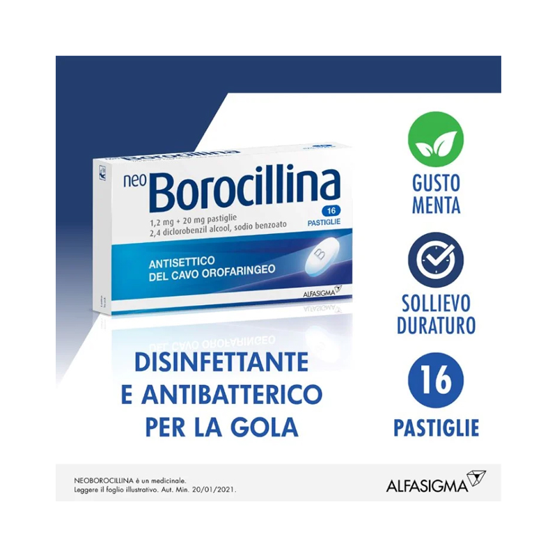 NEOBOROCILLINA 16PAST 1,2+20MG 1 NEOBOROCILLINA 16PAST 1,2+20MG